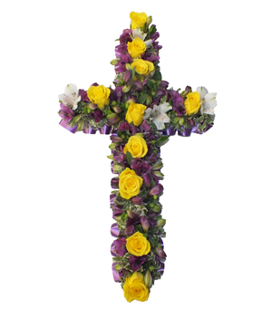 Purpe and Yellow Cross